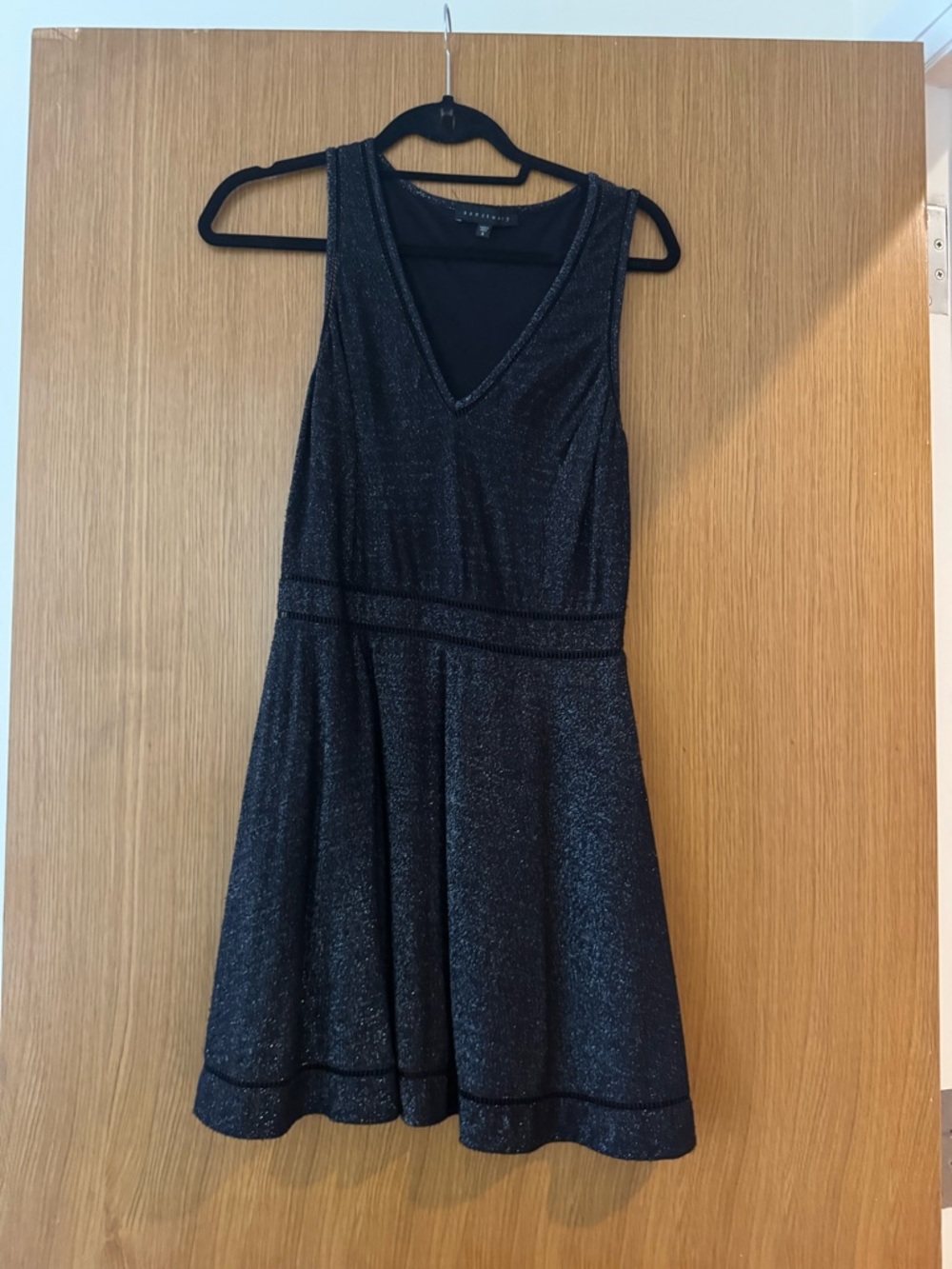 Sanctuary Shimmering Black Mini Dress